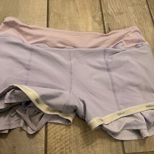 Lululemon Nothing to Hide lilac lace mesh skirt size 6